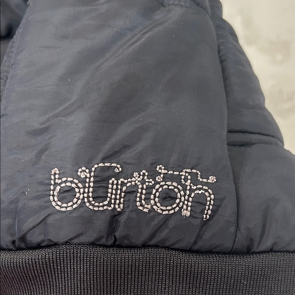 Burton Dryride Puffer Vest Black Hooded Faux Fur Trim Size Large - Picture 5 of 12